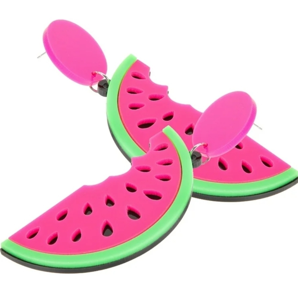 New Watermelon Dangle Earrings